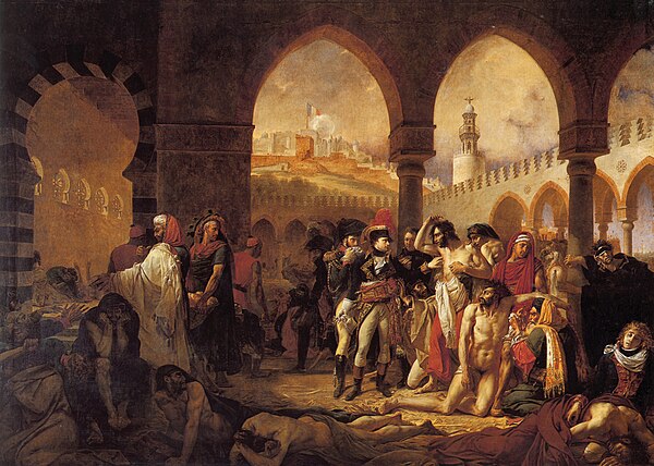 Napoleón colos apestaos de Jaffa
