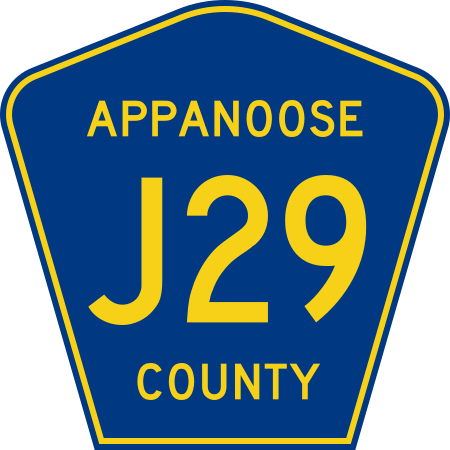 File:Appanoose County Route J29 IA.svg