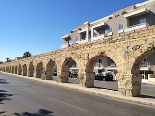 <span class="mw-page-title-main">Wignacourt Aqueduct</span> 17th-century aqueduct in Malta