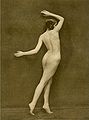 Rotocalcografia erotica di una ballerina delle Folies Bergère (1920 circa)