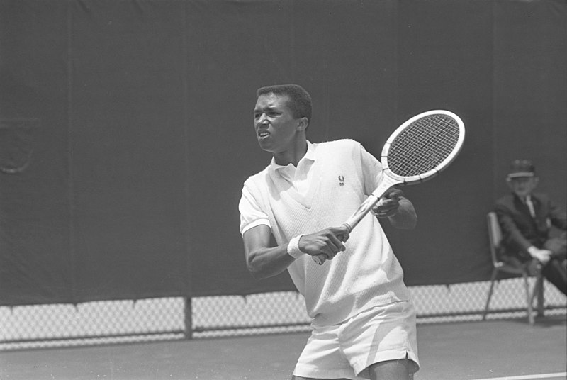 File:Arthur Ashe in the 1966 Southern California Sectional.jpg