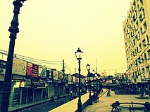 Janpath Market Street in the city