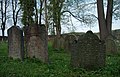 Čeština: Tři náhrobky na židovském hřbitově v Bělči, mezi obcemi Běleč|Běleč a Elbančice, okres Tábor. English: Three gravestones at the Jewish cemetery in Běleč, between Běleč and Elbančice, Tábor district]], Czech Republic