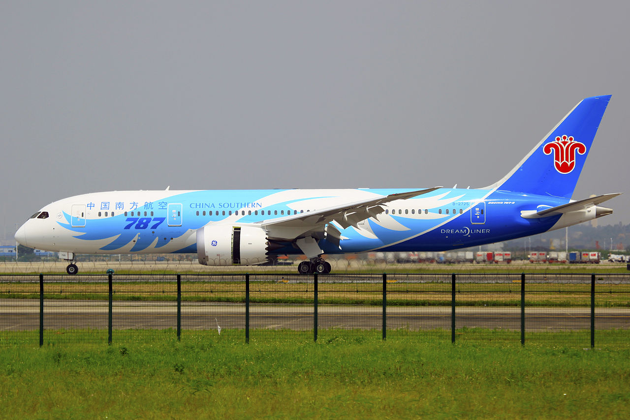 File B 2725 China Southern Airlines Boeing 787 8 Dreamliner Can Jpg Wikimedia Commons