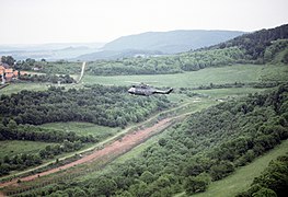 2 - BGS Puma helicopter at the inner German border, 1979