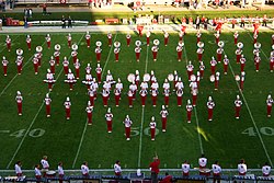 "The Pride" playing Patriotic Medley, as part of a pregame show in 2006. BSUpregame1.jpg