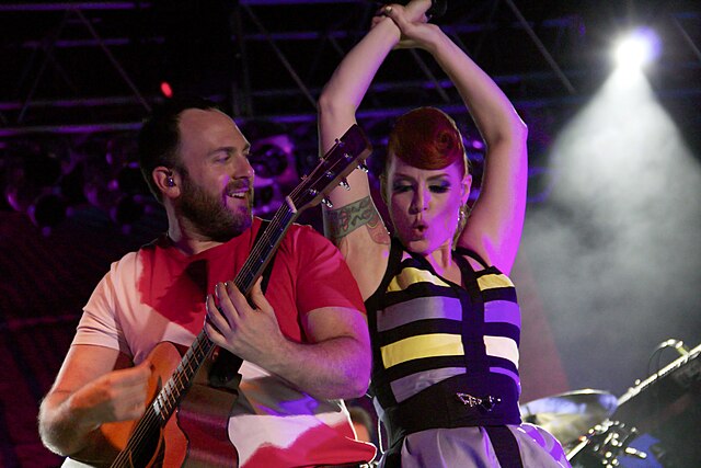 Babydaddy and Ana Matronic performing in Kansas City on the 2012 "Magic Hour" tour.
