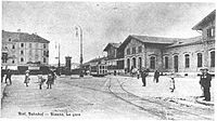 Bahnhof Biel, Auf­nahme­gebäude, 1864