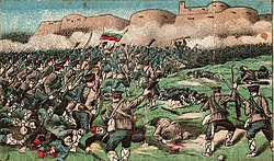 כוחות הצבא הבולגרי מחסלים את כוחות הצבא הטורקים בקרב קירק קילס