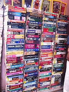 A small selection of programming language textbooks Bangalore India Tech books for sale IMG 5261.jpg