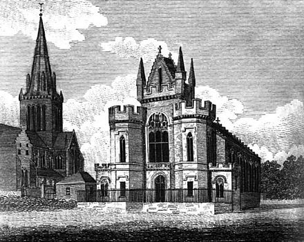 The Barony Church, Glasgow, to which Lang's father was appointed minister in 1873