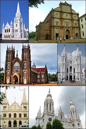 Basilicas in India montage.jpg