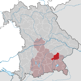 Placering af Mühldorf am Inn-distriktet