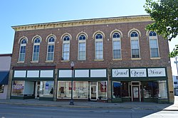 The Beardstown Grand Opera House, a site on the National Register of Historic Places.