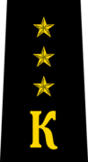 Beyaz Rusya Polisi - 19 Cadet-Kıdemli Ensign rütbe amblemi (Siyah) .png