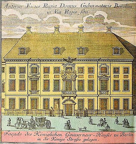 Berlin Gouverneurshaus 1750 (Seutter)