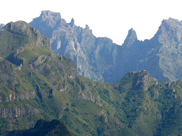 Sights from Bica da Cana showing Madeira's high orography