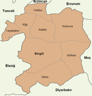 <span class="mw-page-title-main">Bingöl Province</span> Province of Turkey