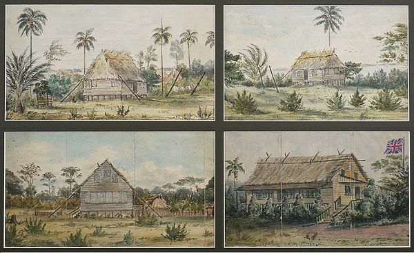 Dwellings in Bluefields in 1845