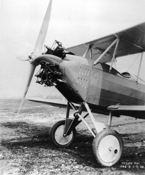 File:Boeing 81 closeup of 125 hp Fairchild-Caminez 4-cylinder radial engine.jpg