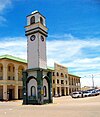 Boggie Clock in front of the Midlands Hotel