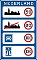 Ograniczenia prędkości w Holandii