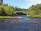 The Carron Bridge arching over the Spey