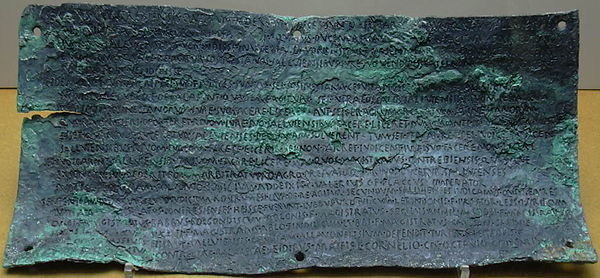 The second of the four Botorrita plaques. The third plaque is the longest text discovered in any ancient Celtic language. However, this plaque is insc