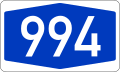 Bundesautobahn 994 number.svg