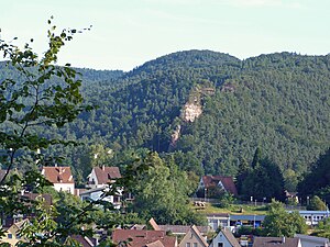 Burghalderfelsen over Hauenstein