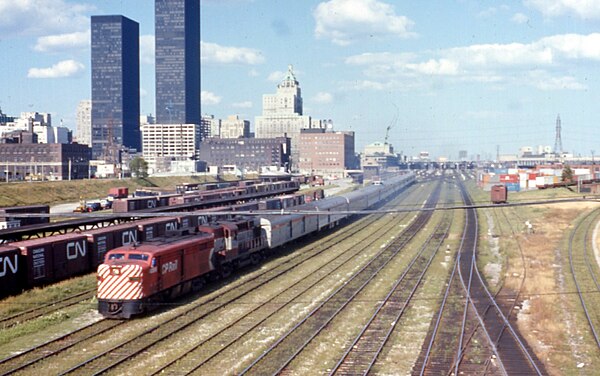 The Canadian leaving Toronto in 1970.