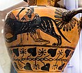 Caeretan hydria - CH 11 - Herakles bringing Kerberos to Eurystheus - Pegasoi - Roma MNEVG 50649 - 07