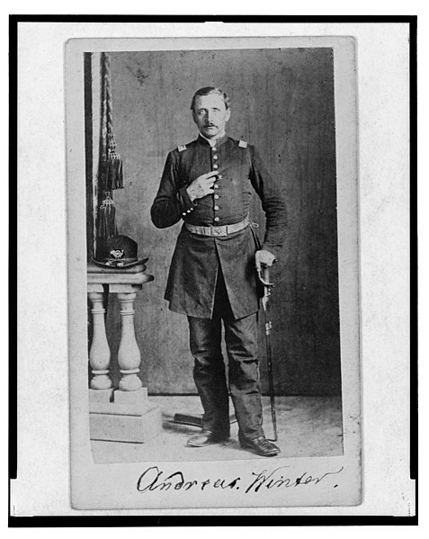 File:Captain Andreas Winter, Union officer in the 32nd Indiana Regiment, full-length portrait, standing, facing front) - T.M. Schleier's Cartes de Visite Photograph Gallery, Nashville, Tenn LCCN2003673395.jpg