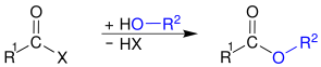 File:Carbonsäurehalogenid-Reaktion3-V1.svg