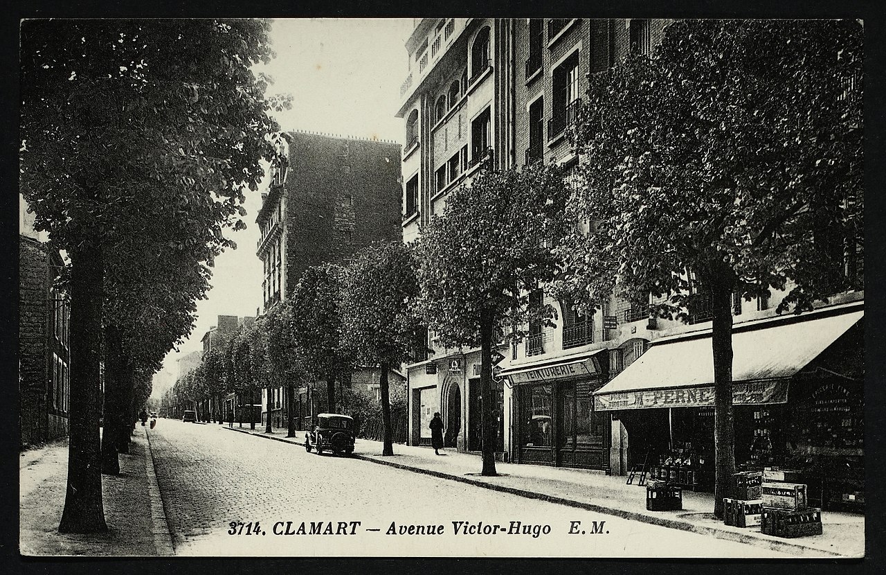 File:Carte postale - Clamart - Avenue Victor-Hugo - 9FI-CLA 14.jpg -  Wikimedia Commons