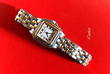 220px Cartier Panthere lady%27s 2 tone watch