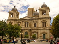 Cathedral Basilica of Our Lady of Peace in La Paz. Catedral Metropolitana de La Paz.JPG