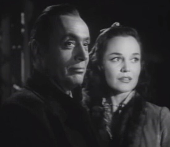 L–R: Charles Boyer and Dorothy Hart in episode "Second Dawn" (1954)