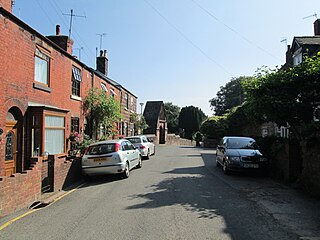 Cheddleton Village in Staffordshire, England