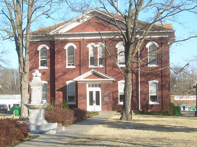 The Cherokee Nation Capitol Building and Courthouse, Tahlequah, Oklahoma. Built in 1869, it functioned as the political center of "The Nation" until 1