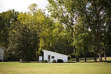 The chapel of St. James On-the-Glebe Anglican Church, which owns the Abingdon Glebe House. Chickencoopchapel.jpg