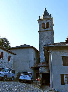Chiesa di San Carlo Borromeo (Riana, Monchio delle Corti) - retro e campanile 2022-06-29.jpg