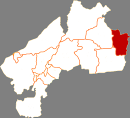 Județul Kedong - Harta