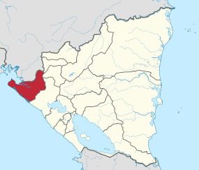 Chinandega Department in Nicaragua.svg