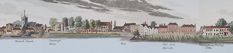 File:Chiswick Mall from the Thames 1829.jpg