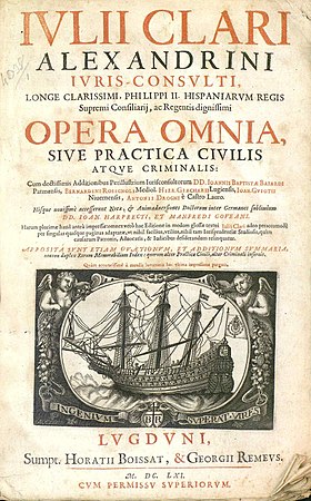 Claro, Giulio – Sententiae receptae, 1661 – BEIC 11039953.jpg