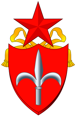 Unofficial coat of arms of the Free Territory of Trieste as used in Zone B from 1947 to 1954