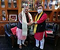 Courtesy call by BJP General Secretary Ajay Jamwal at the residence of Sapam Keba