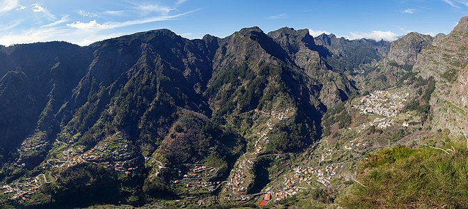 View from Eira do Serrado on Curral das Freiras Madeira