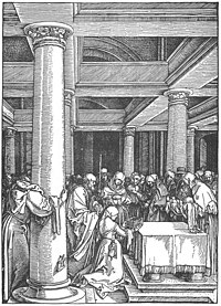 Dürer: Darbringung Jesu im Tempel